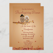 Whimsical Thanksgiving Ownership Card Kaart (Voorkant / Achterkant)