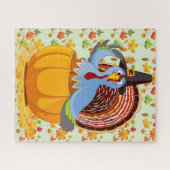 Whimsical Thanksgiving Turkey Foto Puzzle Legpuzzel (Horizontaal)