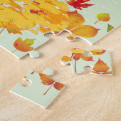 Whimsical Thanksgiving Turkey Foto Puzzle Legpuzzel (Zijkant)