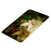 Whimsical The Cat en de Camellia Magneet (Linkerzijde)