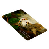 Whimsical The Cat en de Camellia Magneet (Rechterzijde)