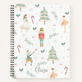 Whimsical The Nutcracker Kerstkerdag Favor Notitieboek (Voorkant)