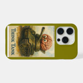 Whimsical Think Tank Cartoon Ontwerp iPhone Hoesje (Achterkant horizontaal)