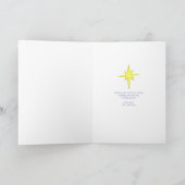 Whimsical Three Wise Mannen Kings met ster en gift Feestdagen Kaart (Binnen)