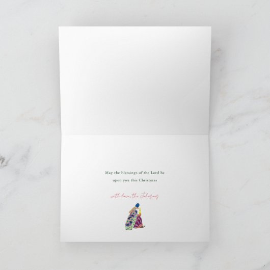 Whimsical Three Wise Men Kings with star and gifts Feestdagen Kaart (Binnen)