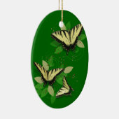 Whimsical Tiger Swallowtail Butterflies Keramisch Ornament (Rechts)