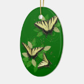 Whimsical Tiger Swallowtail Butterflies Keramisch Ornament (Links)