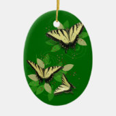 Whimsical Tiger Swallowtail Butterflies Keramisch Ornament (Voorkant)