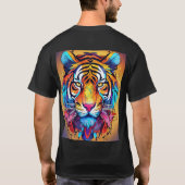 Whimsical Tiger T-shirt Design (Achterkant)