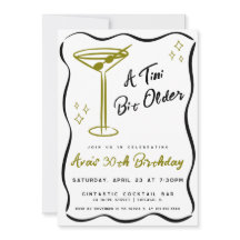 Whimsical Tini beetje oudere Martini verjaardag