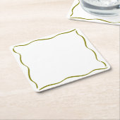 Whimsical Tini beetje oudere Martini verjaardag Kartonnen Onderzetters (Schuin)