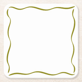 Whimsical Tini beetje oudere Martini verjaardag Kartonnen Onderzetters