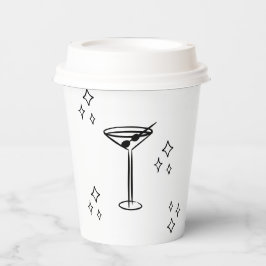 Whimsical Tini beetje oudere Martini verjaardag Papieren Bekers