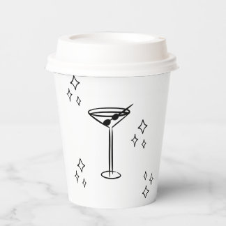 Whimsical Tini beetje oudere Martini verjaardag Papieren Bekers