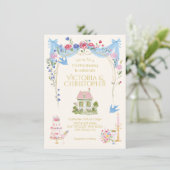 Whimsical Tini little Wedding cottage Kaart (Staand voorkant)