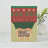 Whimsical "To Santa" Christmas Card 5x7-xmas Kaart (Staand voorkant)