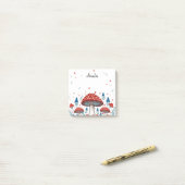 Whimsical Toadstool gepersonaliseerd Post-it® Notes (Op bureau)