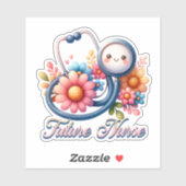 Whimsical Toekomstige Verpleegkundige Waterdicht Sticker (Vel)
