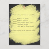 Whimsical Tortelduifjes Chalkboard Wedding RSVP Ca (Achterkant)