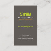 Whimsical Tortelduifjes Modern Floral Business Des Visitekaartje (Achterkant)