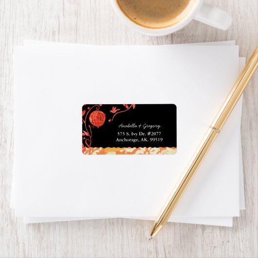 Whimsical Tortelduifjes Weddenschap Etiket (Insitu)