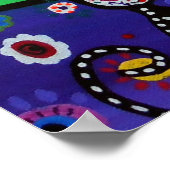 Whimsical Town Cats day Out Schilderen door gevang Poster (Hoek)