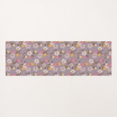 Whimsical Trailing Florals and Birds - Lavendel Yogamat (Achterkant (horizontaal))