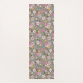 Whimsical Trailing Florals and Birds - Sage Green Yogamat (Achterkant)