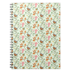 Whimsical Trailing Folk Art Floral Notitieboek