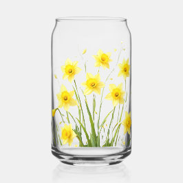 Whimsical Transparent Daffodil Garden: Dromerig Blikvorm Glas