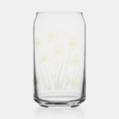 Whimsical Transparent Daffodil Garden: Dromerig Blikvorm Glas (Achterkant)