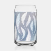 Whimsical Transparent Feather Design Blikvorm Glas (Voorkant)
