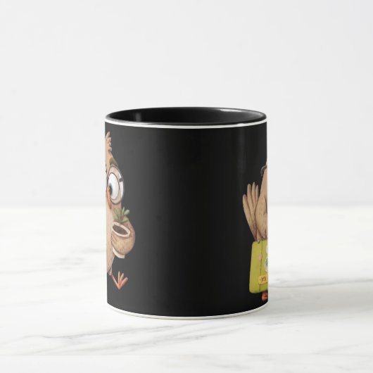 Whimsical Traveler Bird – Kind Ones Adventure Mug Mok (Midden)