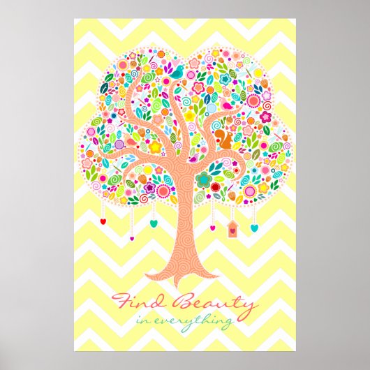 Whimsical Tree - Aangepast Poster voor de muur (Voorkant)