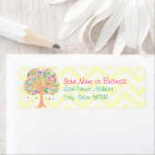 Whimsical Tree - Aangepaste retour adreslabels Etiket (Insitu)