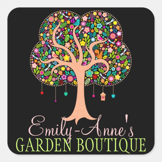 Whimsical Tree - Aangepaste Stickers (Voorkant)