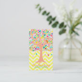 Whimsical Tree - Aangepaste (verticale) Visitekaar Visitekaartje (Staand voorkant)