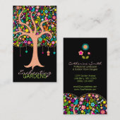 Whimsical Tree - Aangepaste (verticale) Visitekaar Visitekaartje (Voorkant / Achterkant)