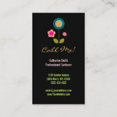 Whimsical Tree - Aangepaste (verticale) Visitekaar Visitekaartje (Achterkant)