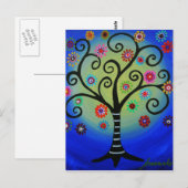 Whimsical Tree Briefkaart (Voorkant / Achterkant)