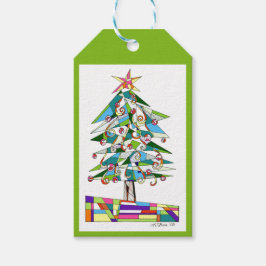 Whimsical Tree Fun Gift Label van Leslie Clair Bur Cadeaulabel