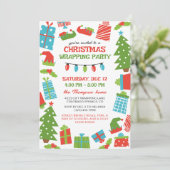 Whimsical Tree & Gifts kerstinpakfeest Kaart (Staand voorkant)