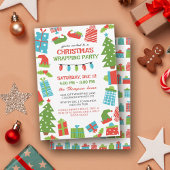Whimsical Tree & Gifts kerstinpakfeest Kaart