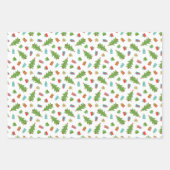 Whimsical Tree & Gifts Kerstpatronen Inpakpapier Vel (Voorkant)