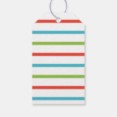 Whimsical Tree & Gifts Vrolijk Kerstfeest Cadeaulabel (Achterkant)