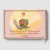 Whimsical Tree House Fairy Baby shower Gastenboek (Achterkant)