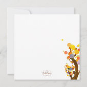 Whimsical Tree Illustration Wedding Kaart (Achterkant)