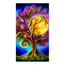 Whimsical Tree met Full Moon
