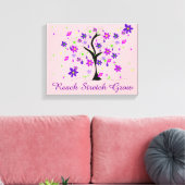 Whimsical Tree met Gezegde Canvas Afdruk (Insitu (Woonkamer))