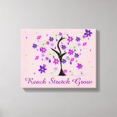 Whimsical Tree met Gezegde Canvas Afdruk (Voorkant)